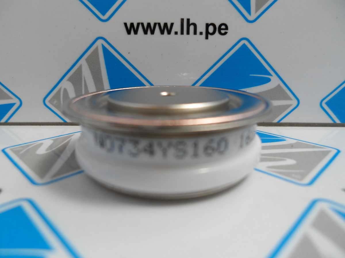 N0734YS160      Thyrsitor Tipo Capsula 734A/1600V - 55ºC / Igt:150mA / Vgt:3V / dv/dt: 1000V/us / di/dt: 500A/us / Tq: 100us /